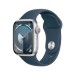 Apple Watch Series 9 45mm Silver Aluminum Case Storm Blue Sport Band ЕСТ