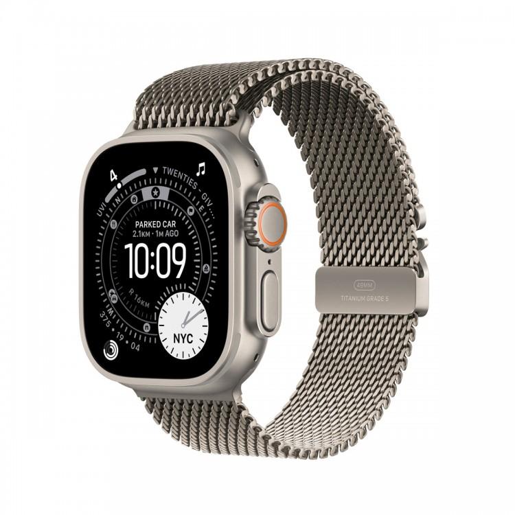 Apple Watch Ultra 3 49mm Natural Titanium Case Natural Titanium Milanese Loop ЕСТ