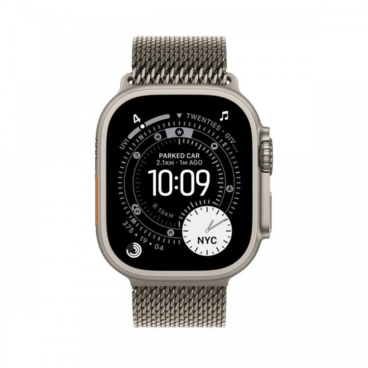 Apple Watch Ultra 3 49mm Natural Titanium Case Natural Titanium Milanese Loop ЕСТ-1