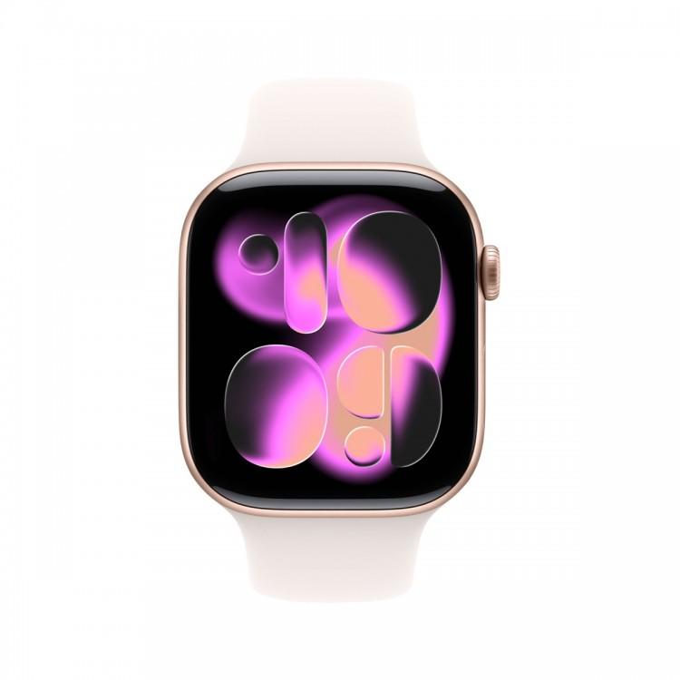 Apple Watch Series 11 46mm Rose Gold Aluminum Case Light Blush Sport Band ЕСТ-1