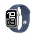 Apple Watch Series 10 42mm Silver Aluminum Case Denim Sport Band ЕСТ