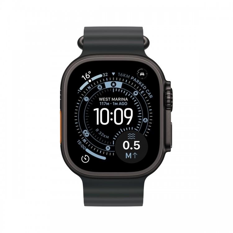 Apple Watch Ultra 3 49mm Black Titanium Case Black Ocean Band ЕСТ-1