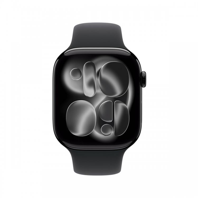 Apple Watch Series 11 46mm Jet Black Aluminum Case Black Sport Band ЕСТ-1